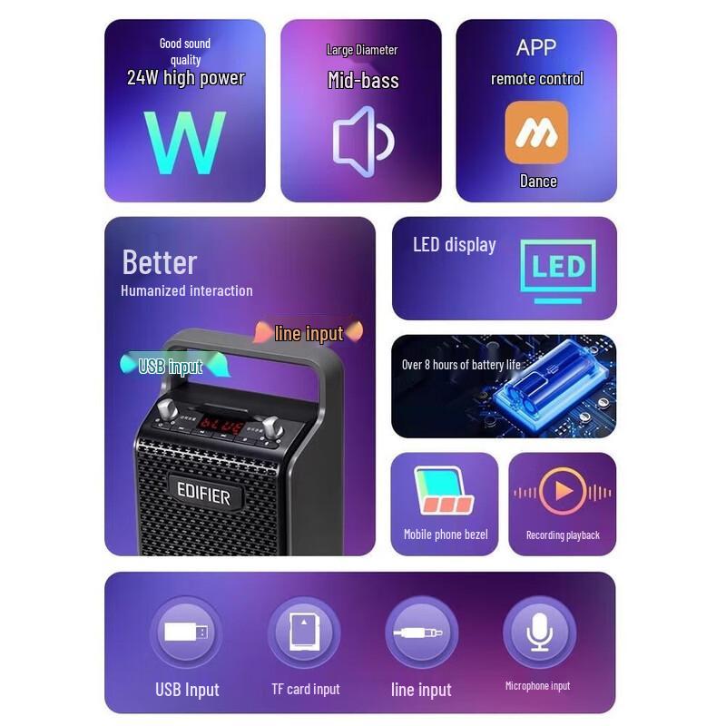 Edifier PP205 Outdoor Portable Bluetooth Speaker