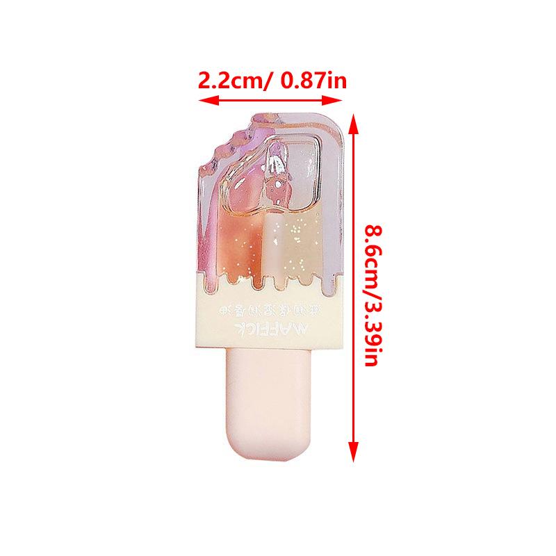 Women Clear Lip Gloss Moisturizing Lip Balm  Jelly Lip Oil Non Sticky Plumping Red Lipstick Gloss Cosmetic Lip Care Tool