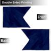 Fyon guidon flag Guidons Personalize Flags Double sided 3ply 20x27inch Banner No Customization (Blue 2 Grommets)