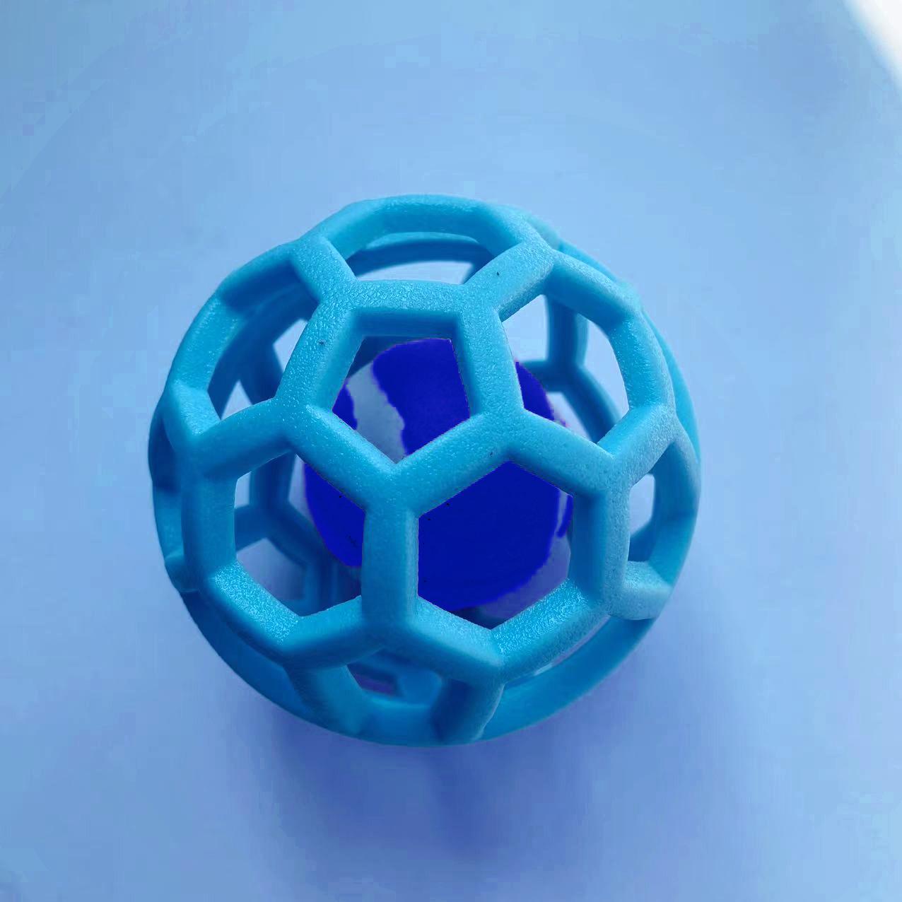 

Игрушка для питомцев, полый мяч из термопластичной резины, с рождественским колокольчиком для щенков и кошек Hollow Ball