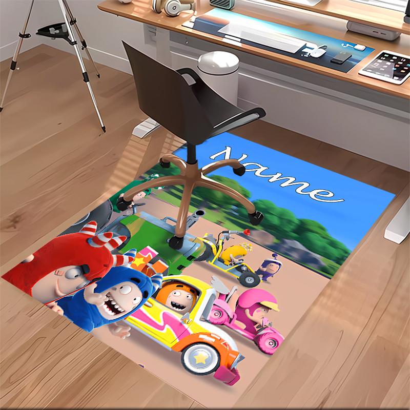 Custom personalization Oddbods Print Area Rug - Soft, Washable Non-Slip Indoor Mat,Living Room,Home&Office Decorative Rug