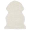 Rug 60x90 cm Artificial Sheepskin White