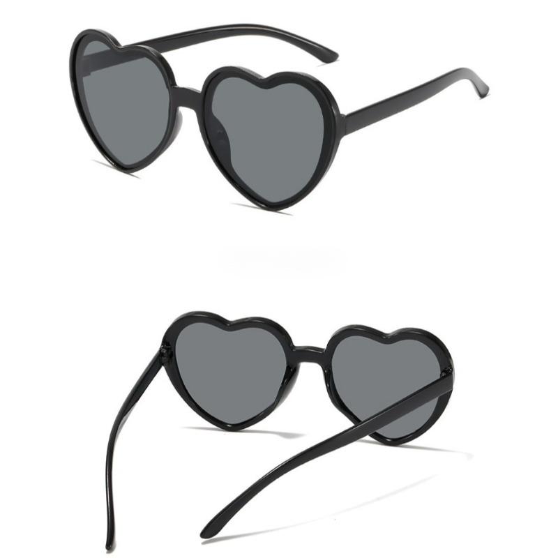 Love Heart Shaped Sunglasses Uv-Proof Love Effects Glasses Fashion Cute Sexy Retro Uv400 Eyeglasses Unisex Eyewear