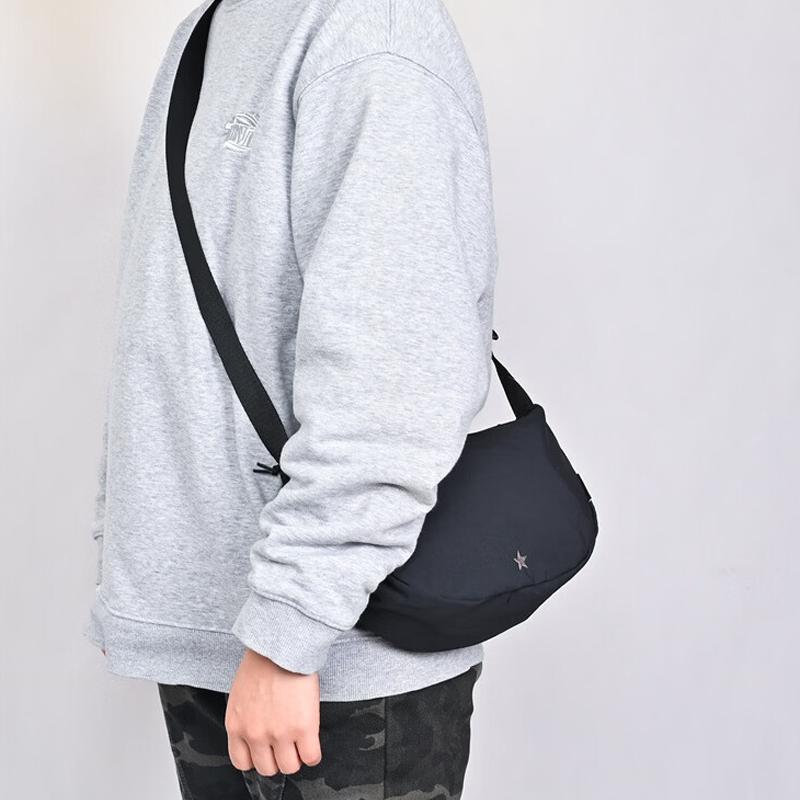 Converse Zipper Closure Polyester Shoulder Bag Unisex bags Black UA5951-023
