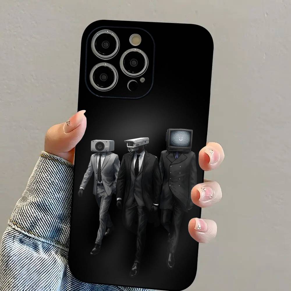 Skibidi T-Toilet ANIME Phone Case For iPhone 16 15 14 13 12 11 PRO MAX PLUS Mini TPU Soft To Skin-friendly Case