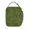 Grass Battlemat Insulated Lunch Bag for Women Children Leakproof Food Boxes Thermal Lunch Box Tote