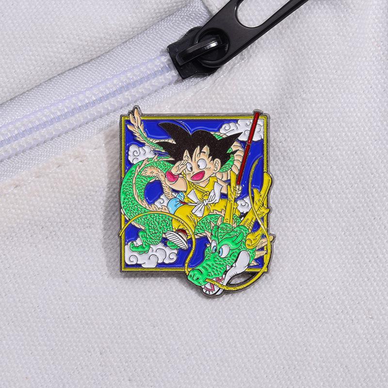 Comic Monkey Dragon Creative Enamel Brooch Pin Art Badge Jewelry Decorating Accessories