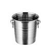 1L/3L/5L Stainless Steel Ice Bucket Portable Ice Chiller Cooler with Comfortable Handle Two-ear Ice Bucket Bar Wine Tooling