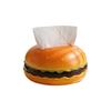 Easy To Clean Plastic Hamburger Themed Tissue Holder Paper Towel Dispenser Napkin Container For Kitchen Table