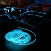 Transparent Green LED Car Decor Atmosphere Wire Strip Light Lamp Accessories