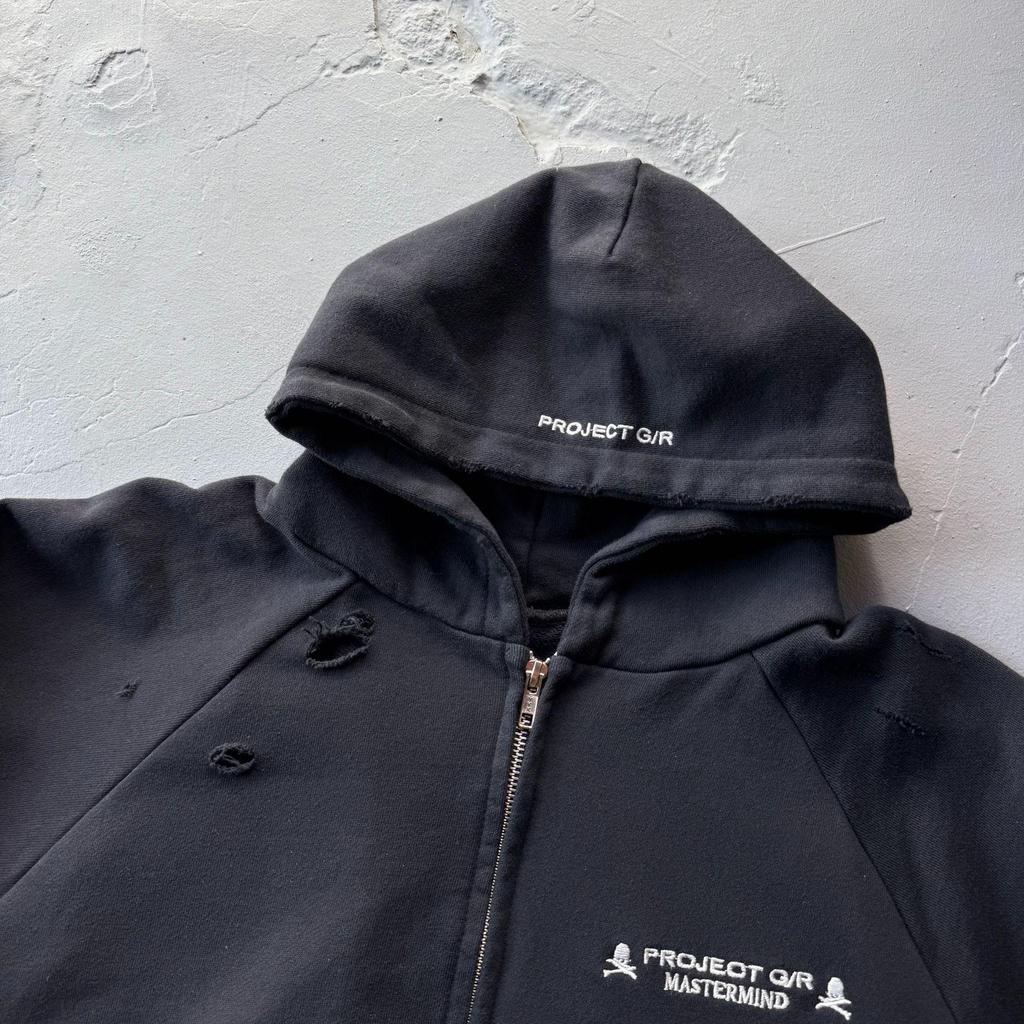 GRALIZ PROJECT G/R 25SS Vintage Totenkopf Patchwork Abgenutzte Jacke