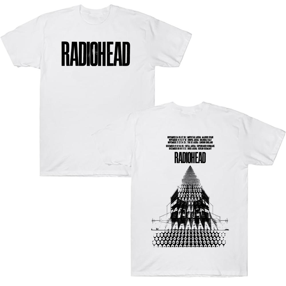 Radiohead Return To The Road European Tour T Shirts Fashion Cotton T-shirt Summer New Harajuku Men Women Streetwear Punk Trendy Top