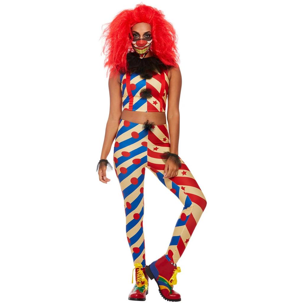 Smiffys Gruseliges Clown-Kostümset für Damen