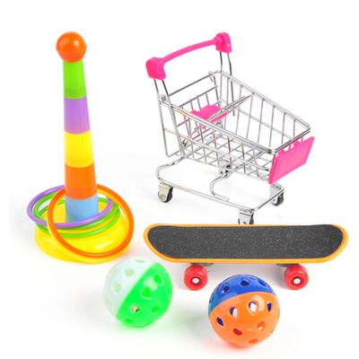 5/6/7 Stück Papagei Vogel Skateboard Ball Futtertraining Pädagogisches Puzzle Spielzeug