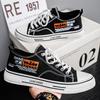 Fashion Men's Trending Low Top Canvas Skateboarding Breathable Shoes Stduents Boys Male Popular Casual Soft Sole Running Sneakers For Teens