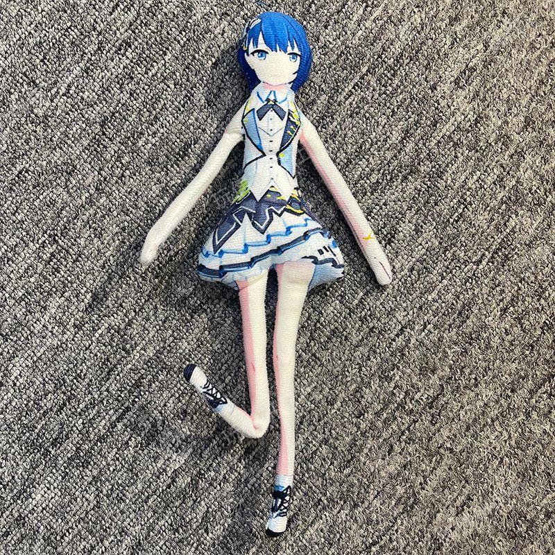 28cm Kanade Voisaki Project Sekai Plush Doll Flexible Wire Frame Poseable Body Twistable Shape Music Themed Collectors Gift