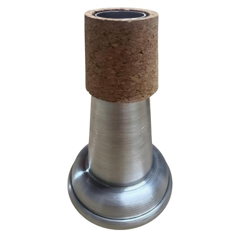 Portable Bb Trumpet Mute For Quiet Practice Aluminum Alloy Light weight Easy To Carry Durable Sound Reducer