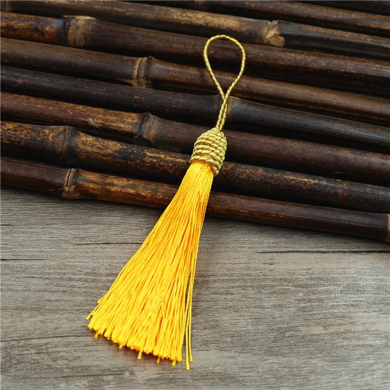 

Аксессуары для украшений своими руками, Кисточка с резьбой в виде шарика на винте, Китайская плетеная кисточка, Кисточка для подарочной упаковки, Кисточка, Аксессуары для одежды Threaded tassel золотистый
