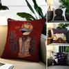 D-Dark Block Thatmob  Square Double-Sided printed Pillow Case Bedroom Bedside Pillow Sofa Cushion Cover