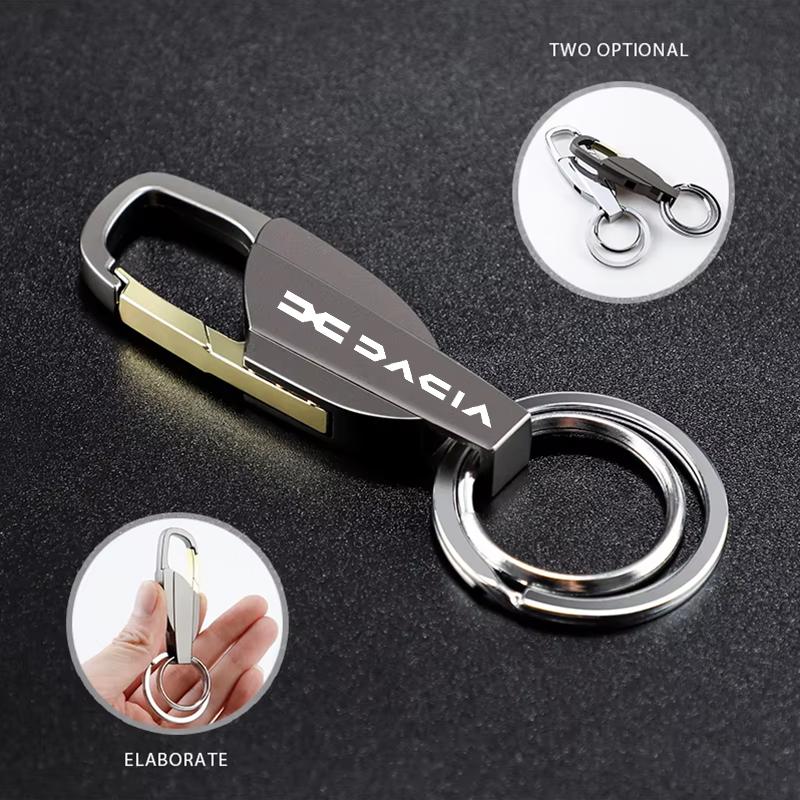 Support Customized Alloy Keychain For New Dacia Duster Logan Sandero Jogger Spring Stepway Dokker Lodgy MCV Accessories