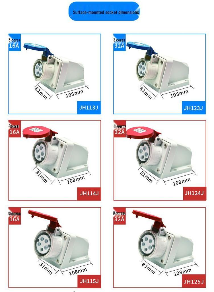IP44 Waterproof Aviation Plug with Solid Copper & Nylon Body, Model 223J