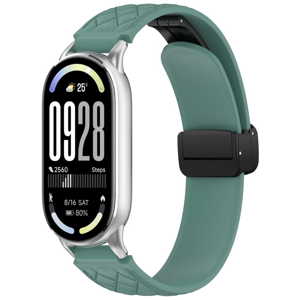 Magnetic Sport Band for Miband 10/9/8 Silicone Strap For Xiaomi Watch 8/9/10 NFC Smartwatch Replacement Women Bracelet