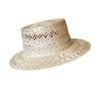 French Elegant Japanese Sisal Hollow Grass Woven Flat Top Top Top Hat For Men And Women Summer Sunshade Sunscreen Holiday Beach Straw Hat