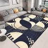 Geometrische Teppiche für große Flächen zur Wohnzimmerdekoration Moderne Luxus-Sofa-Tischteppiche Schlafzimmer Rutschfeste Fußmatte Waschbare Fußmatten