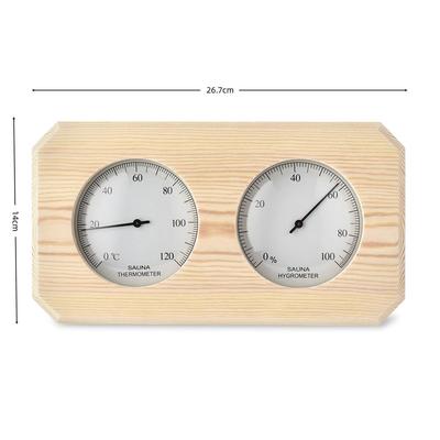 Sauna Room Temperature & Humidity Meter - Popular Dual Gauge for Saunas