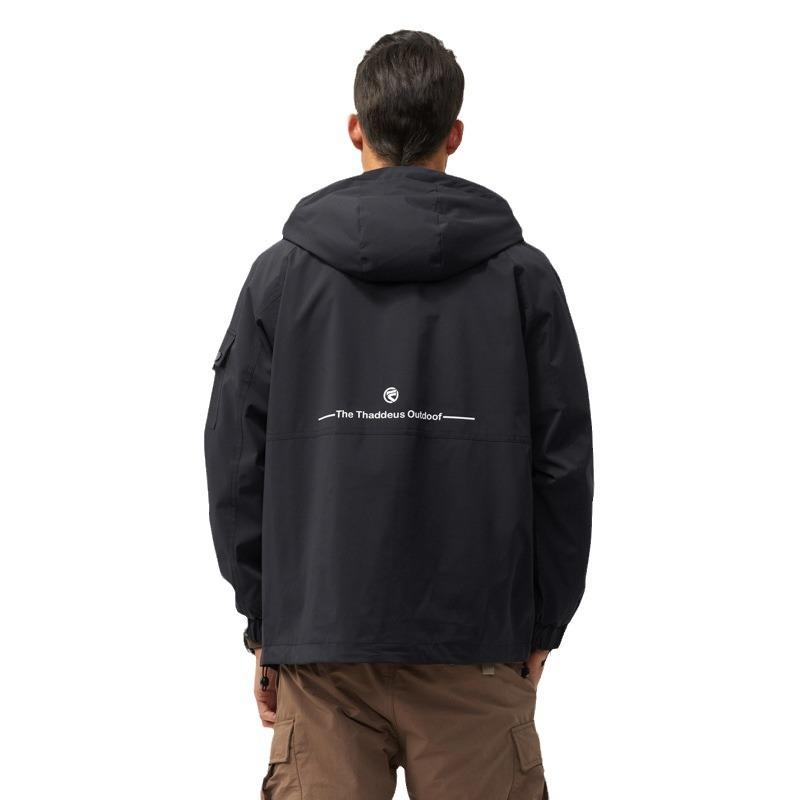 American Vintage Tooling Jacket Jacket Men'S Urban Outdoor Commuting Waterproof Tide Brand Mountaineering Hiking Jacket