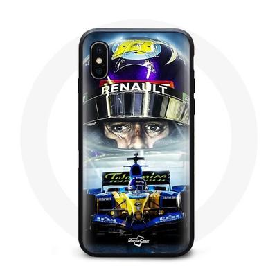 Coque - Formula 1 - Iphone XS Max - Souple - Bleu - Jaune