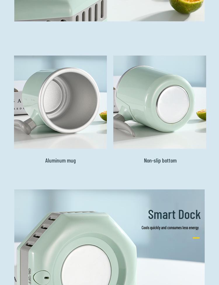 Portable Mini Beer & Beverage Cooling Cup for Car, Dorm, Office, or Outdoor Use