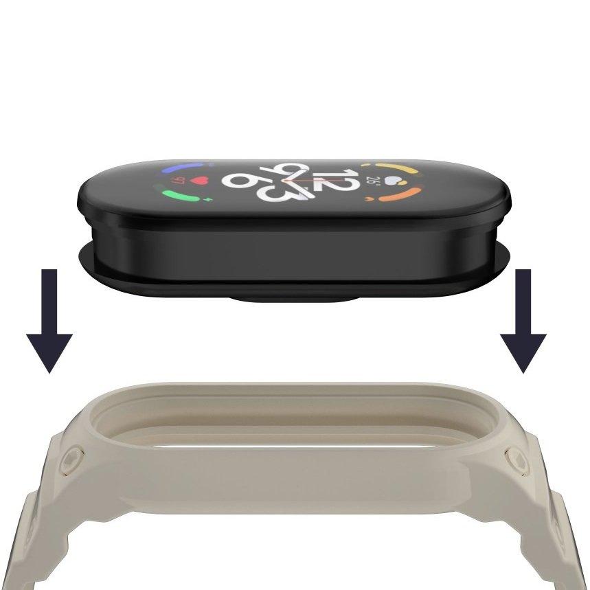 Silicone Strap for Xiaomi Mi Band 5/6/7/7 NFC, Beige