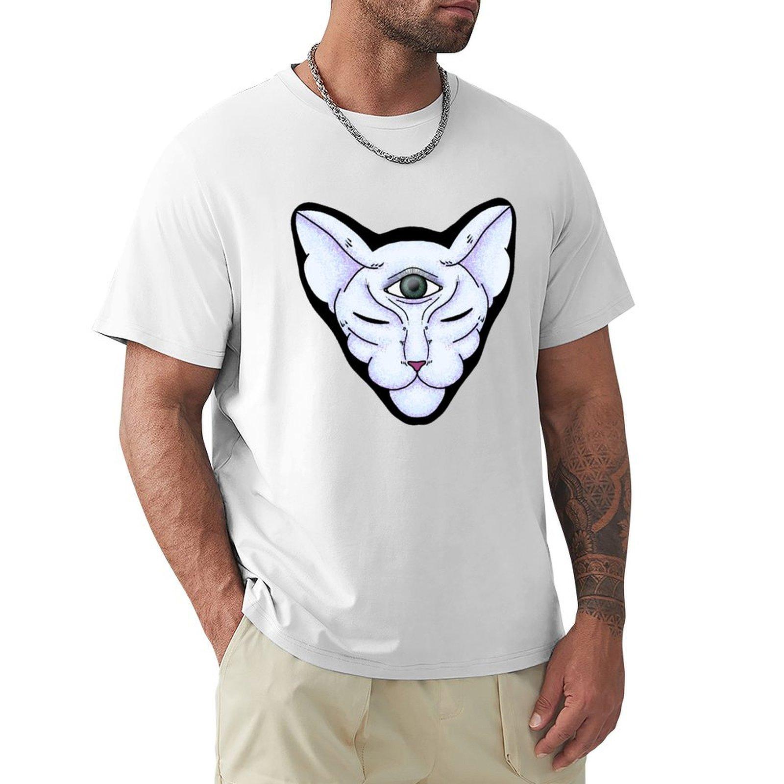 Cosmic Cat TShirt customs blanks plus size clothes Blouse black t shirts for men S