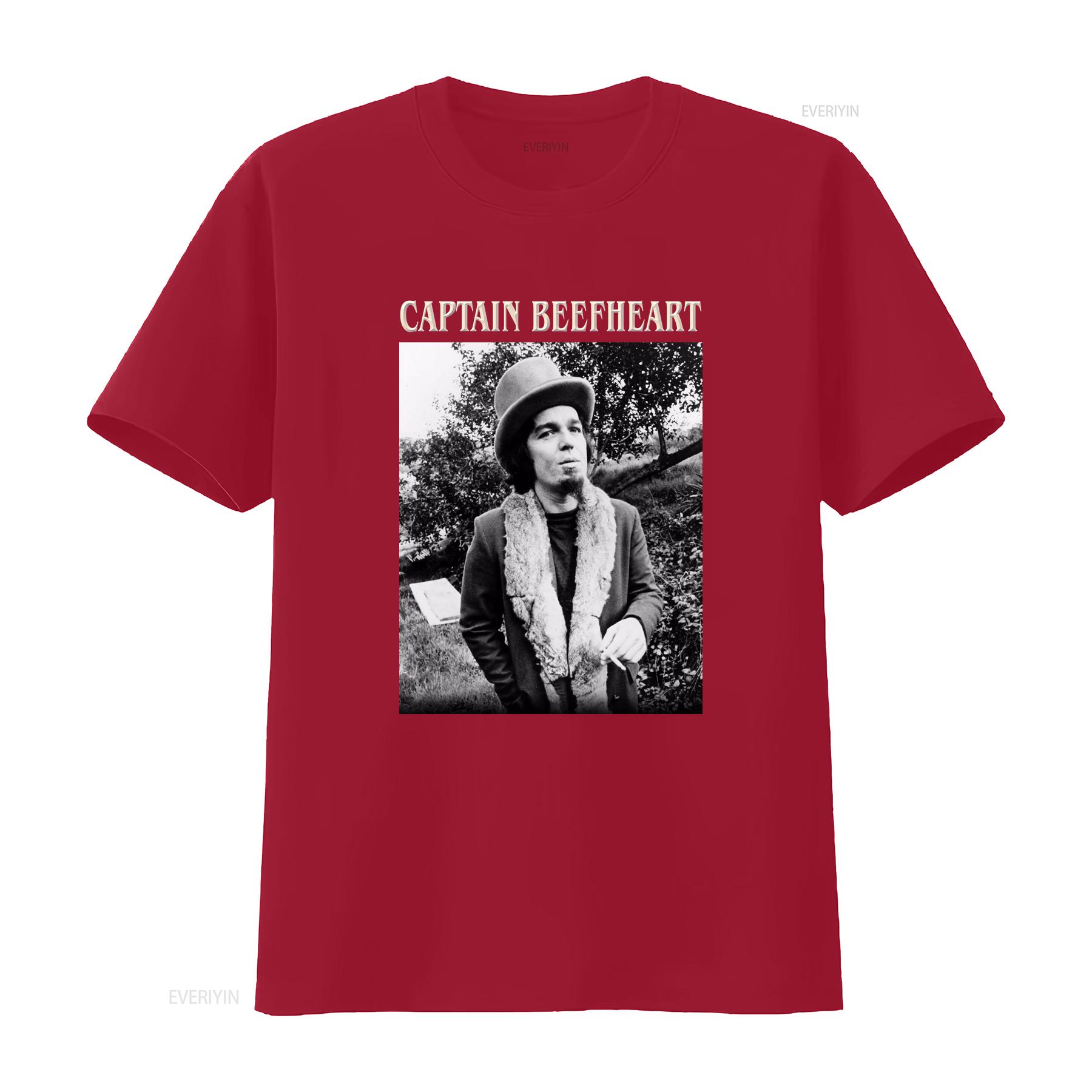 Captain Beefheart Fast and Bulbous Music T Shirt vintage Washed Versatile Casual Unisex fashion homme designer clothes S