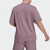 Adidas Originals Clover Logo Solid Casual T-Shirt Men Tops Light-Purple HC8595