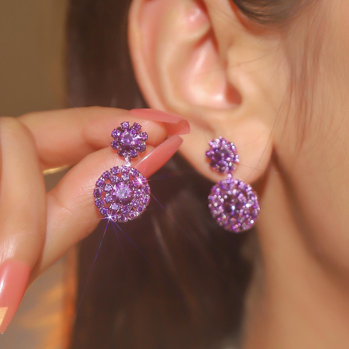 

Супер блестящие бриллиантовые серьги-снежинки Роскошные стильные модные серьги Висячие серьги Разноцветные украшения