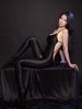 Satin Smooth Backless Oil Glossy Shiny Bodysuit See Through Open Crotch Sexy Tights Elastic Shaping Leotard Bandage Stage Wear