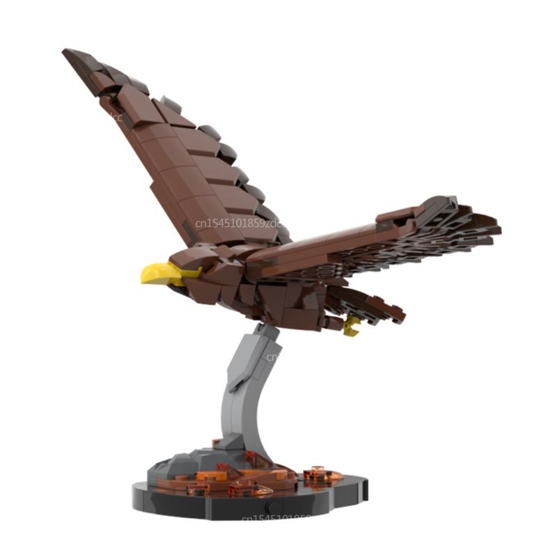 MOC Animal Bird Raven Kingfisher Feral Pigeon Model Building Blocks Set Robin Eagle Assembly Bricks Toys Birthday Xmas Gifts