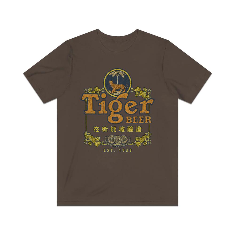 Koszulka męska vintage Tiger Beer Singapur 1932 Koszulka unisex