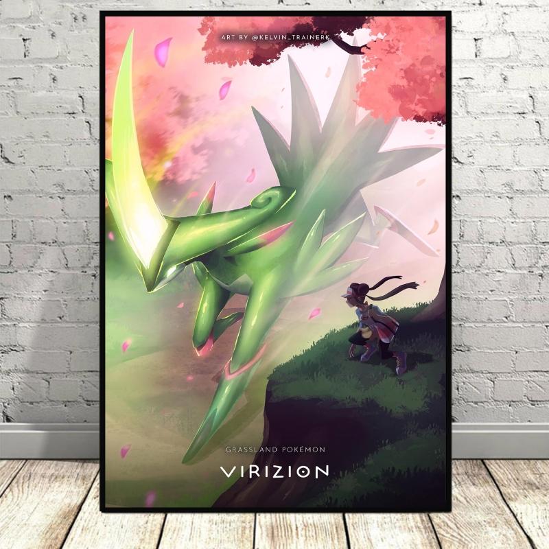 

Pokemon Cobalion Poster Anime Themed Wall Art Printed with Environmentally Friendly Ink The Colors Last Long Unique Home Decor 21X30CMNo Framed