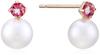 ESTELLE [WEB Exclusive] October Birthstone Pink Tourmaline K10 Yellow Gold Earrings 0242-0728-0019-0000
