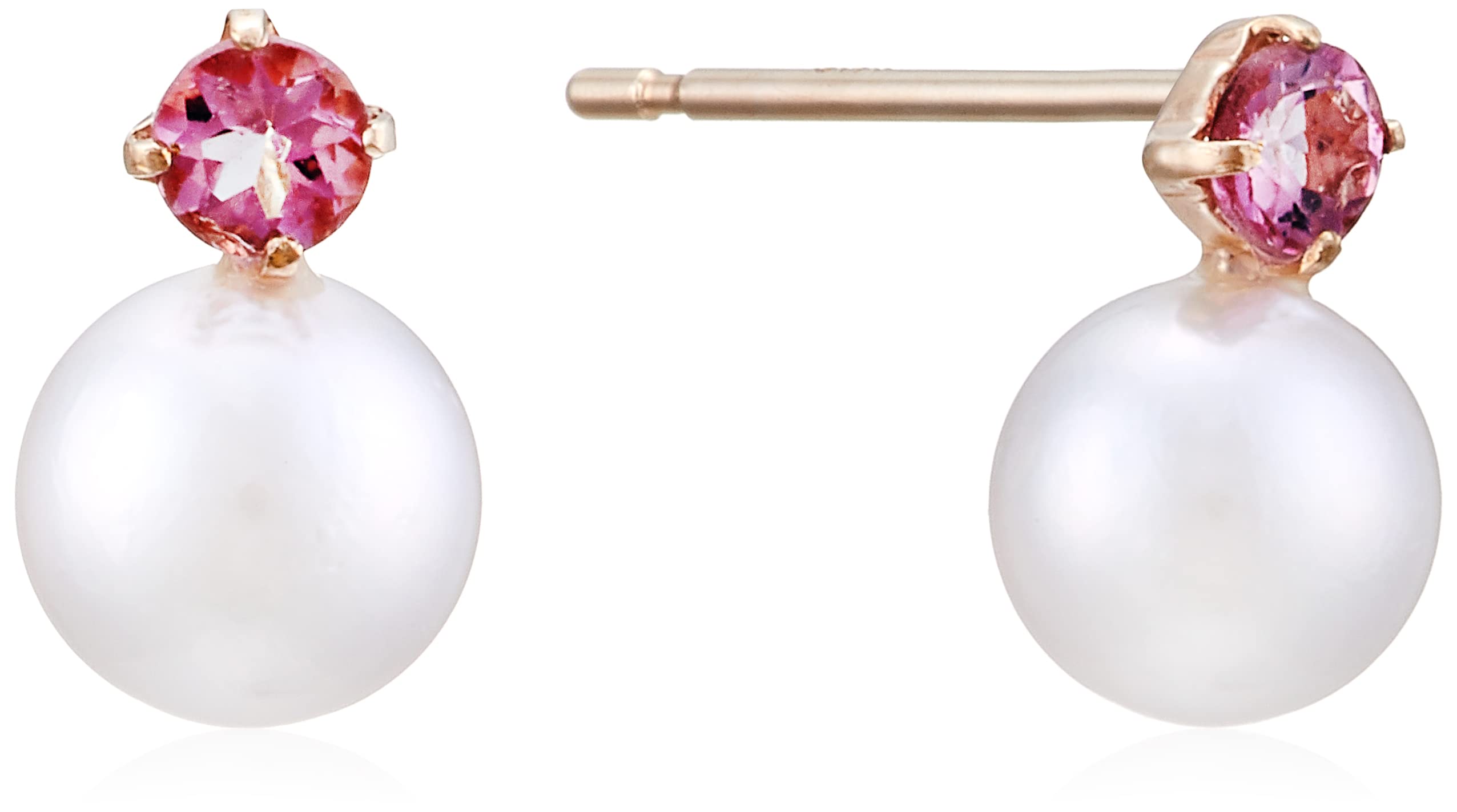 

ESTELLE [WEB Exclusive] October Birthstone Pink Tourmaline K10 Yellow Gold Earrings 0242-0728-0019-0000