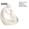 Compact Pet Decoration Dog And Owner Statue Ornament, 3D Printed Sculpture, Nordic Minimalist Decor Desktop for Lover Home Crafts Modern