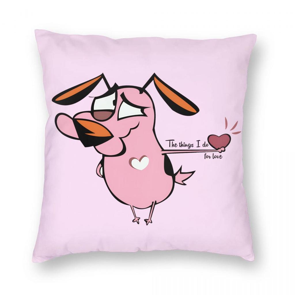 CCourages Cowardly Dog Cereal Box Pillowcase Soft Cushion Cover Decorative Throw Pillow Case Cover Home Drop Shipping cm