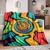 1pc Spiral Vibrant Blanket, Lightweight Flannel Throw Blanket for Sofa, Bed, Travel, Camping, Living Room, Office, Couch, Chair, and Bed