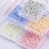 1700pcs 7800pcs 2mm Glass Beads Seed Beads Round Loose Beads Jewelry Making DIY Craft Bracelets Necklaces Earrings Accessories