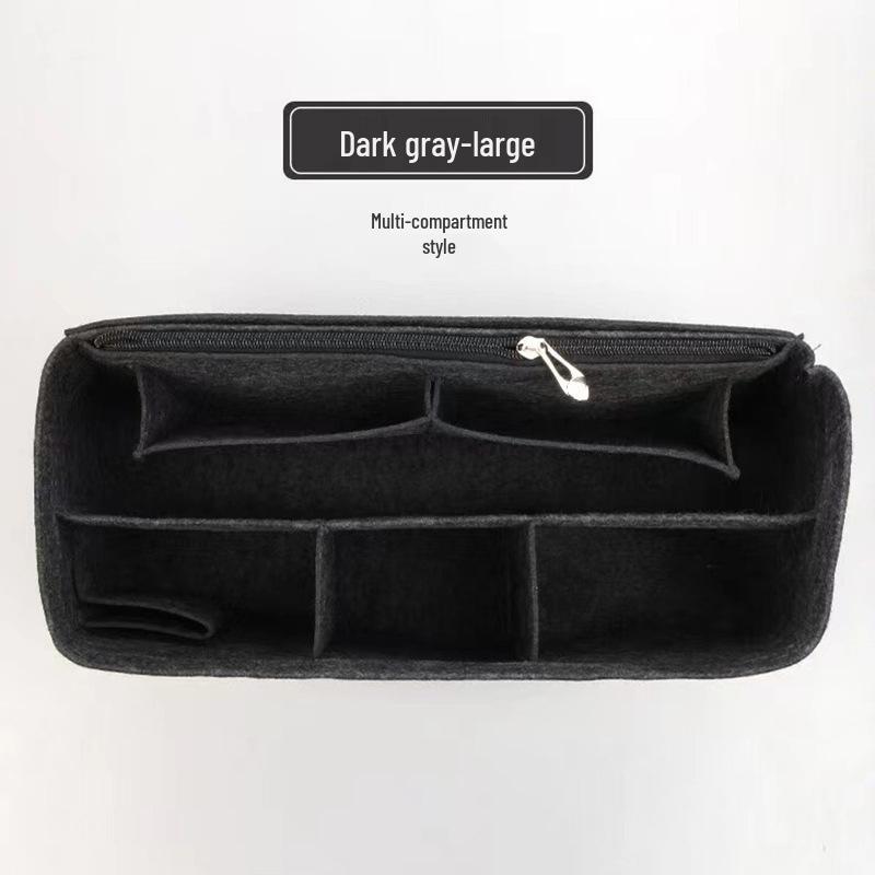 Custom Felt Cosmetic Bag Storage Organizer with Divider