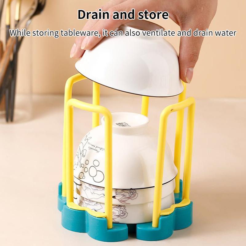 Versenkbare Desktop Schüssel Halter Küche Organizer Kunststoff Ablauf Wasser Tasse Regal Schrank Gerichte Lagerung Rack Platte Lagerung Werkzeug
