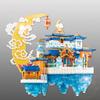 China Mythological Architecture Micro Daimond Block Moon Palace Building Brick Construction Toy Nanobrick Collection With Light